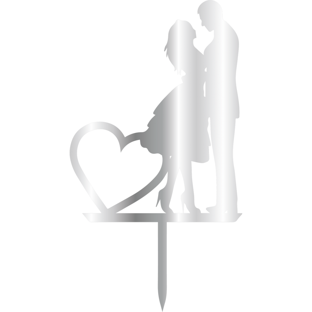 SILHOUETTE COEUR FEMME ET HOMME